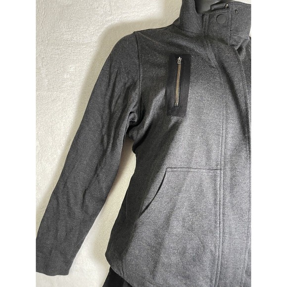 CABI #3184 Jacket Gray Layered Mesh Back‎ Belted M - Picture 4 of 13